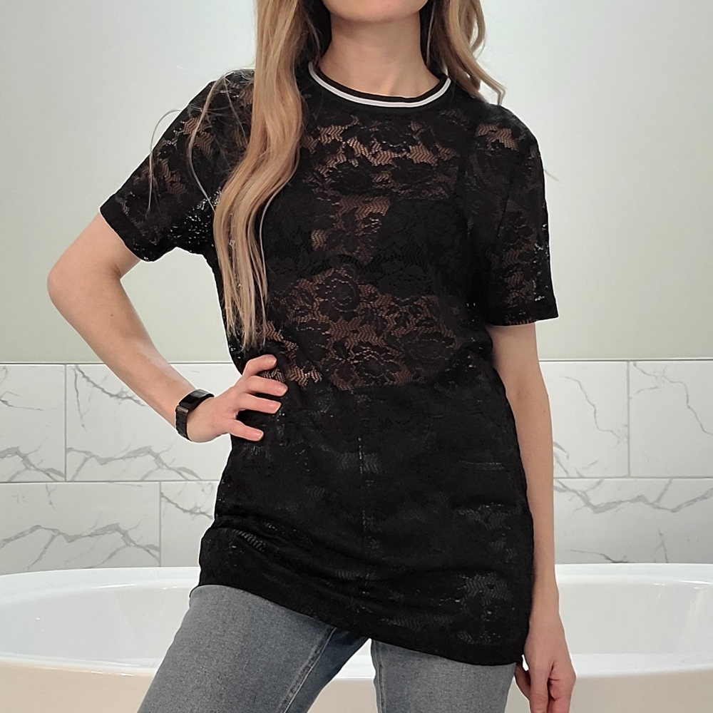ASOS short sleeve lace top